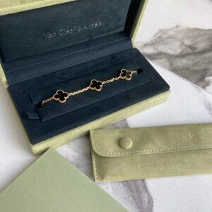 VCA ONYX 5 MOTIF ALHAMBRA BRACELET 🖤✨